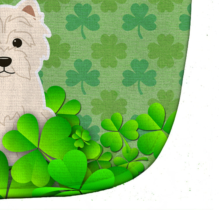Westie Shamrocks Baby Bib Easy-Clean Baby Bib Baby Feeding Accessory Baby Mealtime Essential, 10 x 13, Multicolor