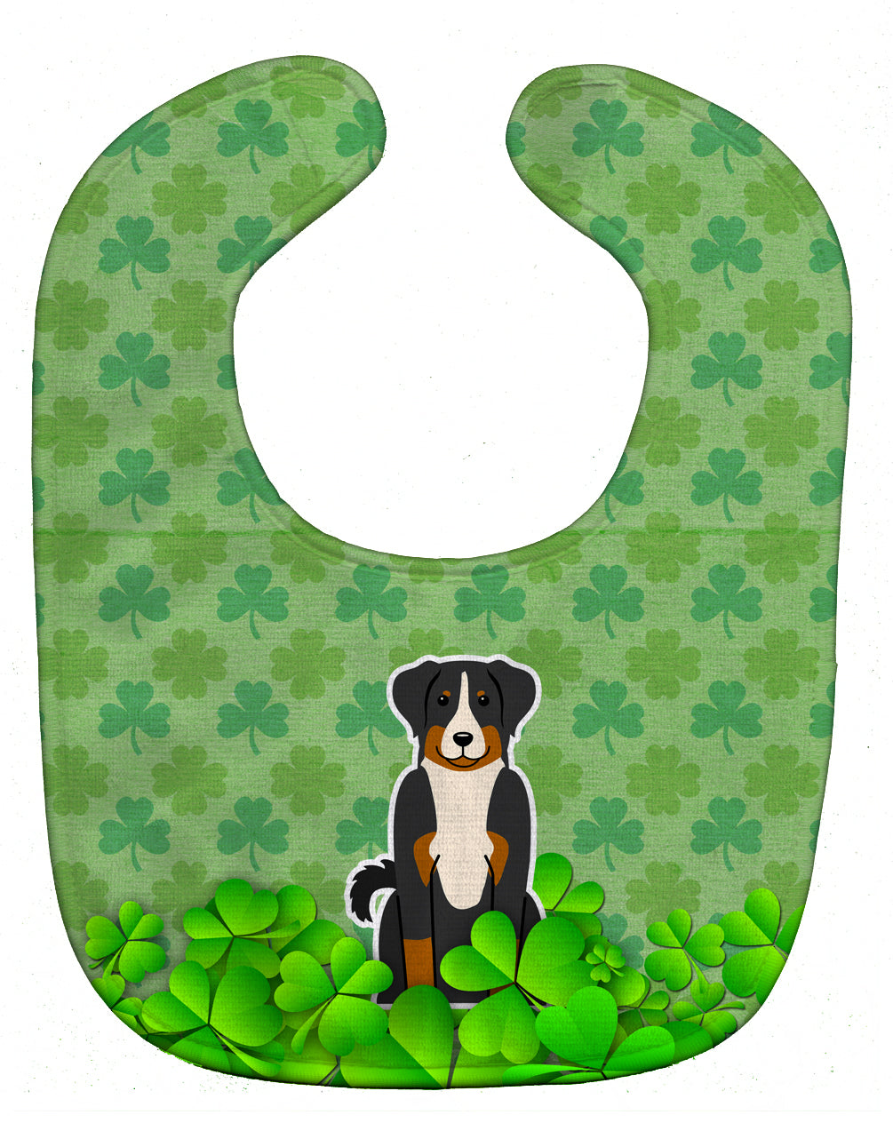 Entlebucher Shamrocks Baby Bib Easy-Clean Baby Bib Baby Feeding Accessory Baby Mealtime Essential, 10 x 13, Multicolor