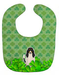 Swiss Hound Shamrocks Baby Bib Easy-Clean Baby Bib Baby Feeding Accessory Baby Mealtime Essential, 10 x 13, Multicolor