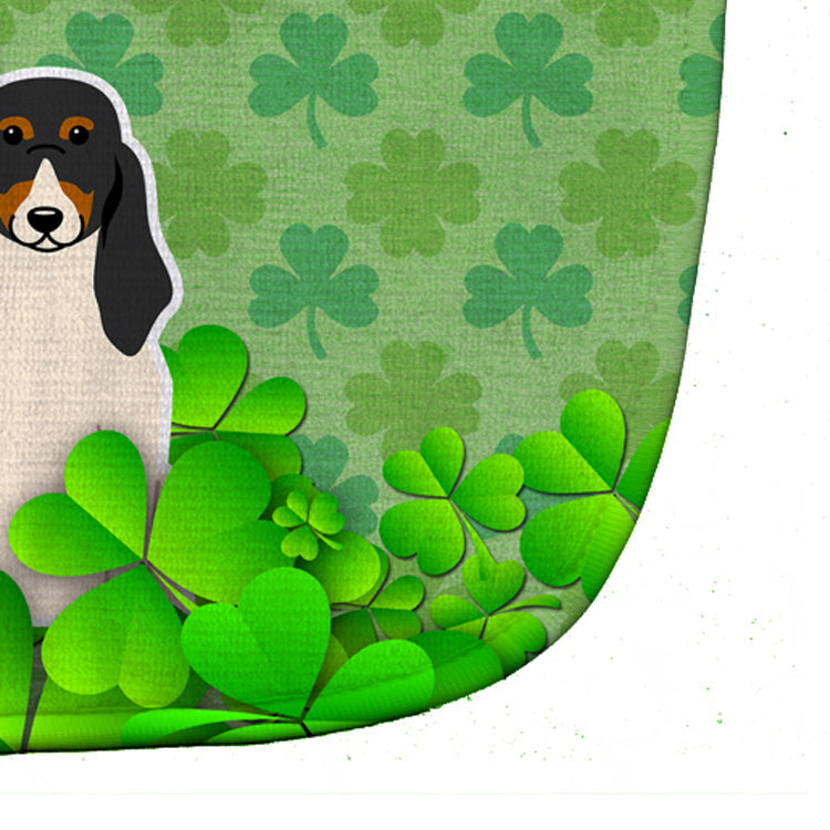 Swiss Hound Shamrocks Baby Bib Easy-Clean Baby Bib Baby Feeding Accessory Baby Mealtime Essential, 10 x 13, Multicolor