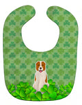 Central Asian Shepherd Dog Shamrocks Baby Bib Easy-Clean Baby Bib Baby Feeding Accessory Baby Mealtime Essential, 10 x 13, Multicolor