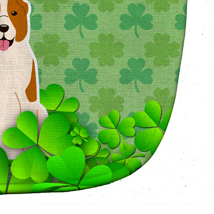 Central Asian Shepherd Dog Shamrocks Baby Bib Easy-Clean Baby Bib Baby Feeding Accessory Baby Mealtime Essential, 10 x 13, Multicolor