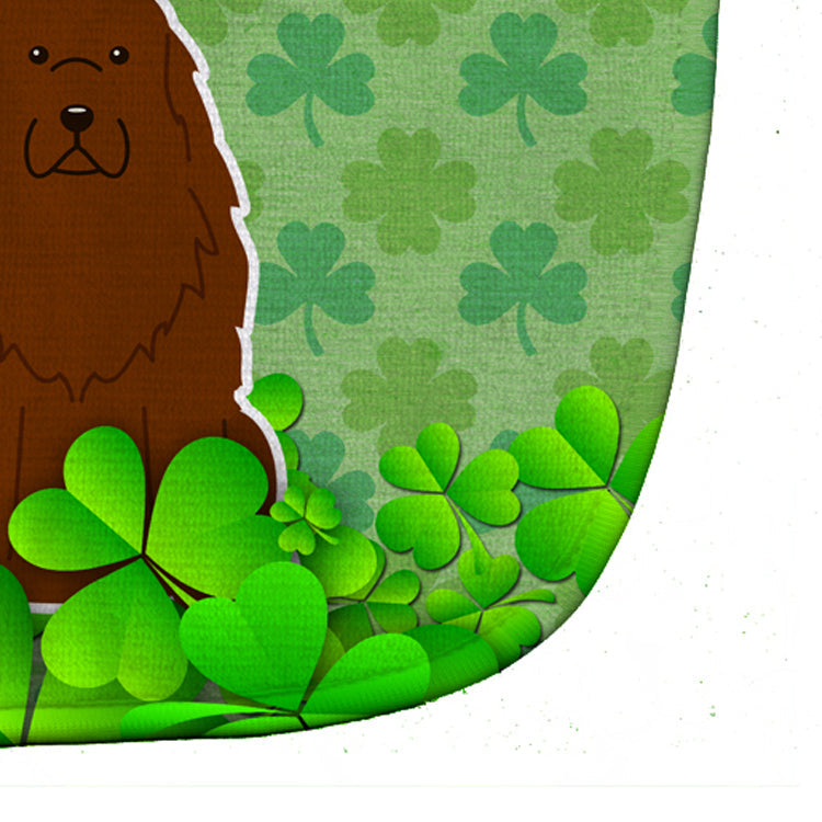 Caucasian Shepherd Dog Shamrocks Baby Bib Easy-Clean Baby Bib Baby Feeding Accessory Baby Mealtime Essential, 10 x 13, Multicolor