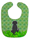 Black Labrador Shamrocks Baby Bib Easy-Clean Baby Bib Baby Feeding Accessory Baby Mealtime Essential, 10 x 13, Multicolor