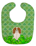Cavalier Spaniel Shamrocks Baby Bib Easy-Clean Baby Bib Baby Feeding Accessory Baby Mealtime Essential, 10 x 13, Multicolor