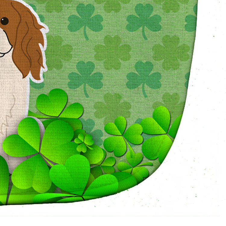 Cavalier Spaniel Shamrocks Baby Bib Easy-Clean Baby Bib Baby Feeding Accessory Baby Mealtime Essential, 10 x 13, Multicolor