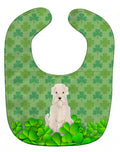 Soft Coated Wheaten Terrier Shamrocks Baby Bib Easy-Clean Baby Bib Baby Feeding Accessory Baby Mealtime Essential, 10 x 13, Multicolor