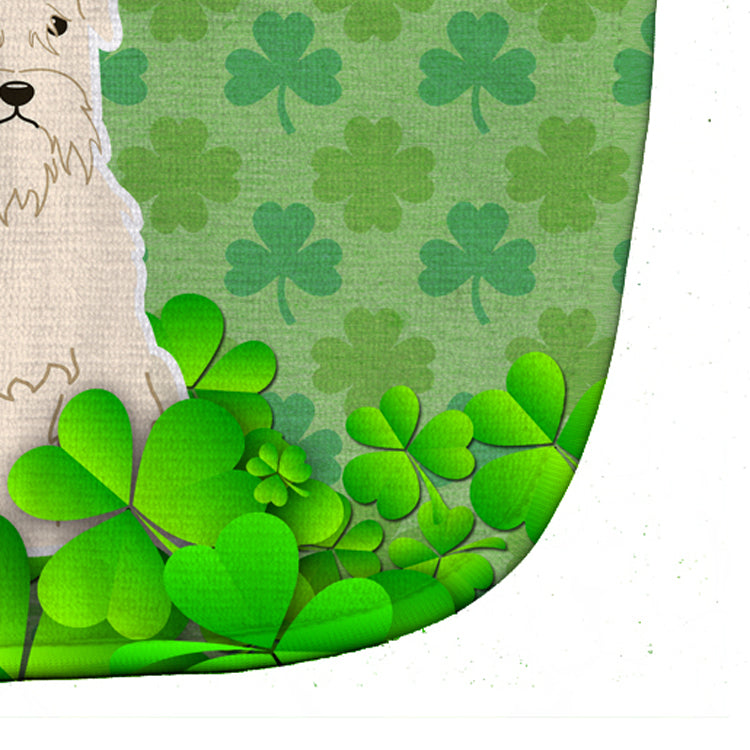 Soft Coated Wheaten Terrier Shamrocks Baby Bib Easy-Clean Baby Bib Baby Feeding Accessory Baby Mealtime Essential, 10 x 13, Multicolor