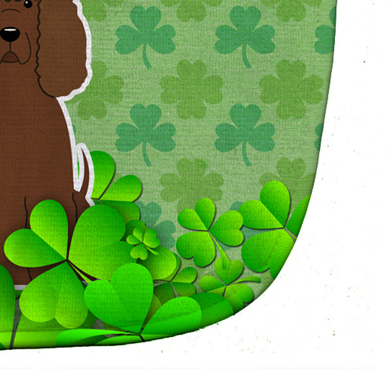Irish Water Spaniel Shamrocks Baby Bib Easy-Clean Baby Bib Baby Feeding Accessory Baby Mealtime Essential, 10 x 13, Multicolor