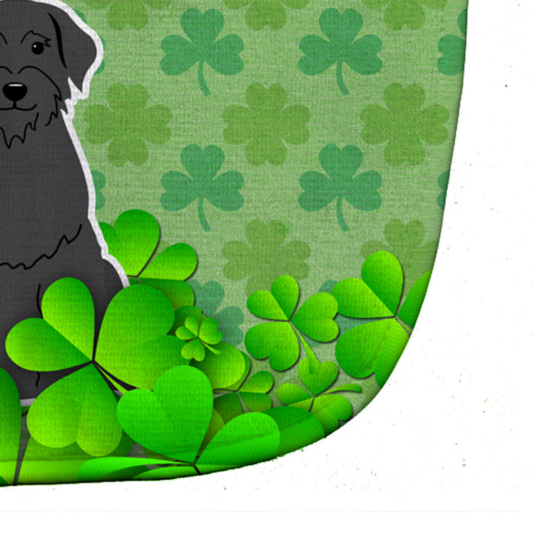 Giant Schnauzer Shamrocks Baby Bib Easy-Clean Baby Bib Baby Feeding Accessory Baby Mealtime Essential, 10 x 13, Multicolor