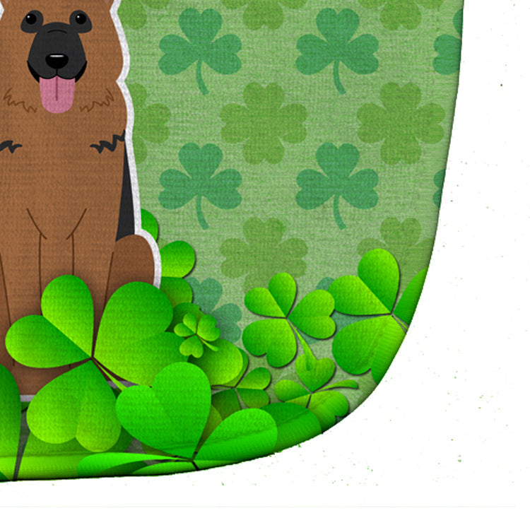German Shepherd Shamrocks Baby Bib Easy-Clean Baby Bib Baby Feeding Accessory Baby Mealtime Essential, 10 x 13, Multicolor