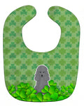 Poodle Silver Shamrocks Baby Bib Easy-Clean Baby Bib Baby Feeding Accessory Baby Mealtime Essential, 10 x 13, Multicolor