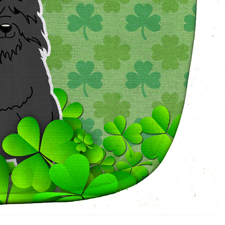Bouvier des Flandres Shamrocks Baby Bib Easy-Clean Baby Bib Baby Feeding Accessory Baby Mealtime Essential, 10 x 13, Multicolor