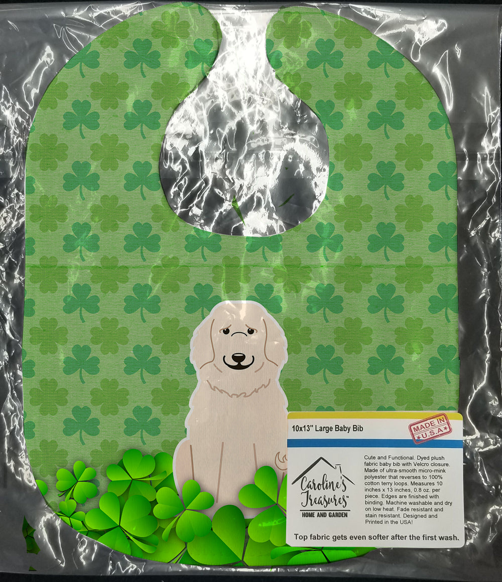 Great Pyrenese Shamrocks Baby Bib Easy-Clean Baby Bib Baby Feeding Accessory Baby Mealtime Essential, 10 x 13, Multicolor
