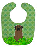 Bullmastiff Shamrocks Baby Bib Easy-Clean Baby Bib Baby Feeding Accessory Baby Mealtime Essential, 10 x 13, Multicolor