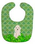 Bedlington Terrier Sandy Shamrocks Baby Bib Easy-Clean Baby Bib Baby Feeding Accessory Baby Mealtime Essential, 10 x 13, Multicolor