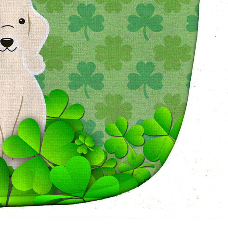 Bedlington Terrier Sandy Shamrocks Baby Bib Easy-Clean Baby Bib Baby Feeding Accessory Baby Mealtime Essential, 10 x 13, Multicolor