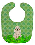 Cocker Spaniel Buff Shamrocks Baby Bib Easy-Clean Baby Bib Baby Feeding Accessory Baby Mealtime Essential, 10 x 13, Multicolor