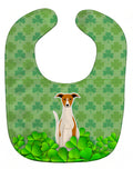 Whippet Shamrocks Baby Bib Easy-Clean Baby Bib Baby Feeding Accessory Baby Mealtime Essential, 10 x 13, Multicolor