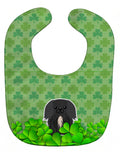 Pekingese Black Shamrocks Baby Bib Easy-Clean Baby Bib Baby Feeding Accessory Baby Mealtime Essential, 10 x 13, Multicolor