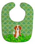 English Foxhound Shamrocks Baby Bib Easy-Clean Baby Bib Baby Feeding Accessory Baby Mealtime Essential, 10 x 13, Multicolor