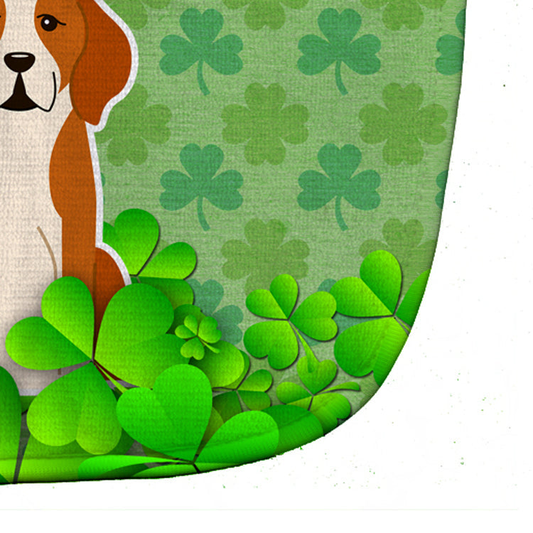English Foxhound Shamrocks Baby Bib Easy-Clean Baby Bib Baby Feeding Accessory Baby Mealtime Essential, 10 x 13, Multicolor