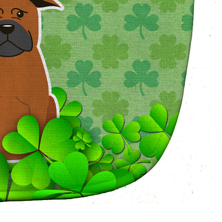 Chinese Chongqing Dog Shamrocks Baby Bib Easy-Clean Baby Bib Baby Feeding Accessory Baby Mealtime Essential, 10 x 13, Multicolor