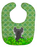 Chinese Crested Black Shamrocks Baby Bib Easy-Clean Baby Bib Baby Feeding Accessory Baby Mealtime Essential, 10 x 13, Multicolor