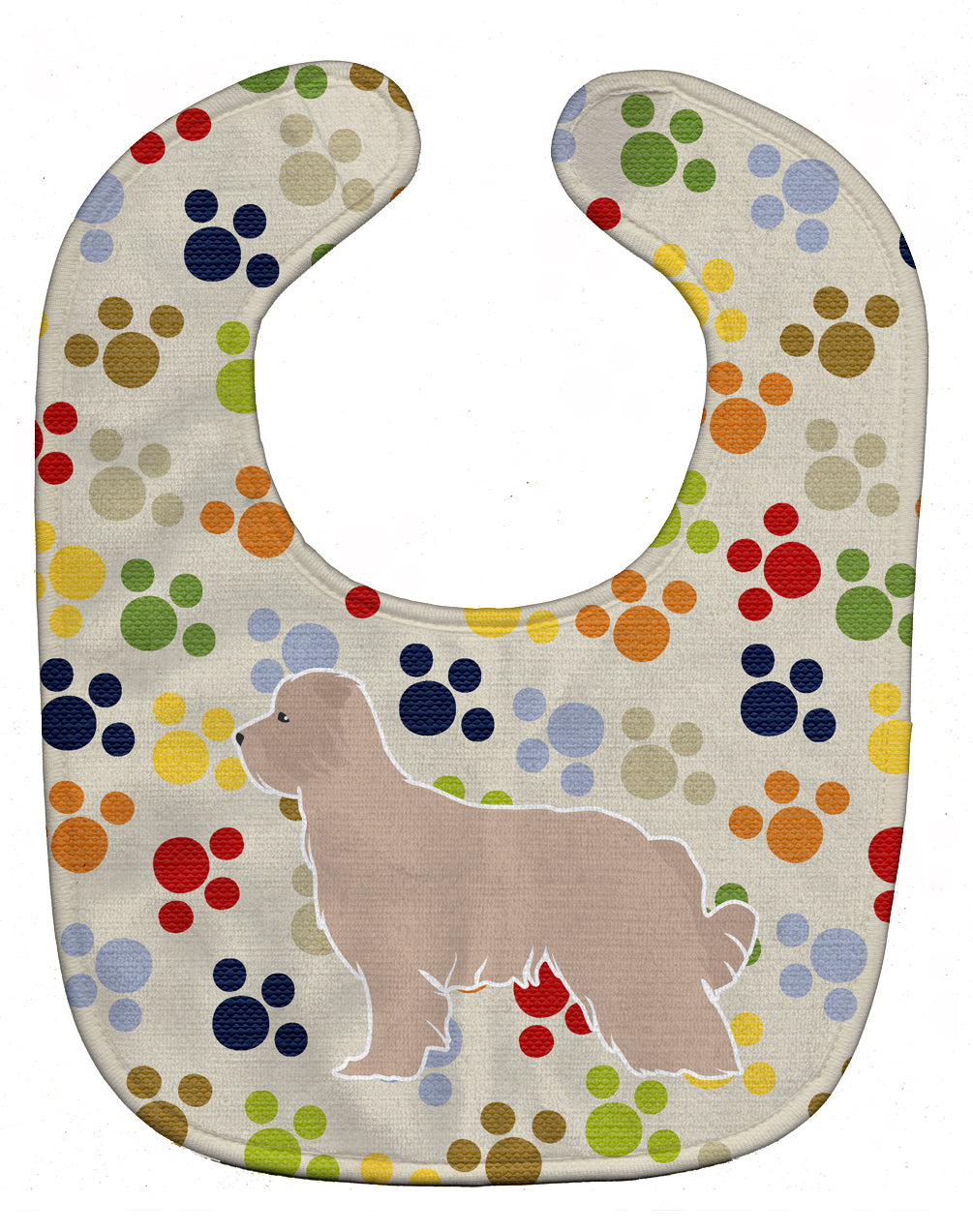 Pyrenean Shepherd Pawprints Baby Bib Easy-Clean Baby Bib Baby Feeding Accessory Baby Mealtime Essential, 10 x 13, Multicolor