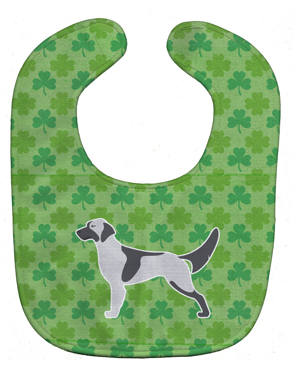 English Setter Shamrocks  Baby Bib Easy-Clean Baby Bib Baby Feeding Accessory Baby Mealtime Essential, 10 x 13, Multicolor