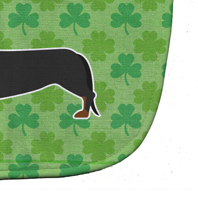 Dachshund Shamrocks  Baby Bib Easy-Clean Baby Bib Baby Feeding Accessory Baby Mealtime Essential, 10 x 13, Multicolor