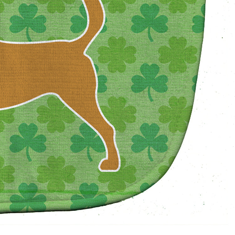Bloodhound Shamrocks  Baby Bib Easy-Clean Baby Bib Baby Feeding Accessory Baby Mealtime Essential, 10 x 13, Multicolor