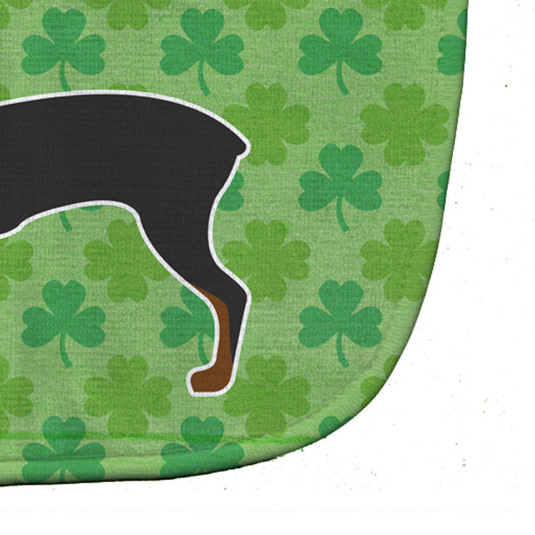 Toy Fox Terrier Shamrocks  Baby Bib Easy-Clean Baby Bib Baby Feeding Accessory Baby Mealtime Essential, 10 x 13, Multicolor