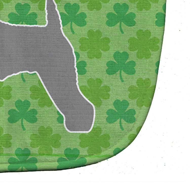 Kerry Blue Terrier Shamrocks  Baby Bib Easy-Clean Baby Bib Baby Feeding Accessory Baby Mealtime Essential, 10 x 13, Multicolor