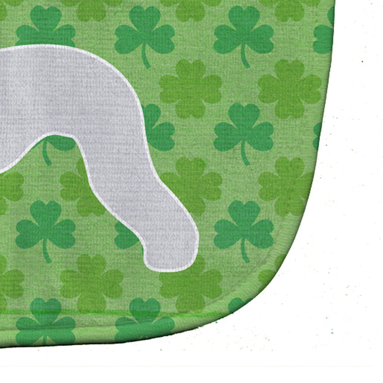 Bedlington Terrier Shamrocks  Baby Bib Easy-Clean Baby Bib Baby Feeding Accessory Baby Mealtime Essential, 10 x 13, Multicolor