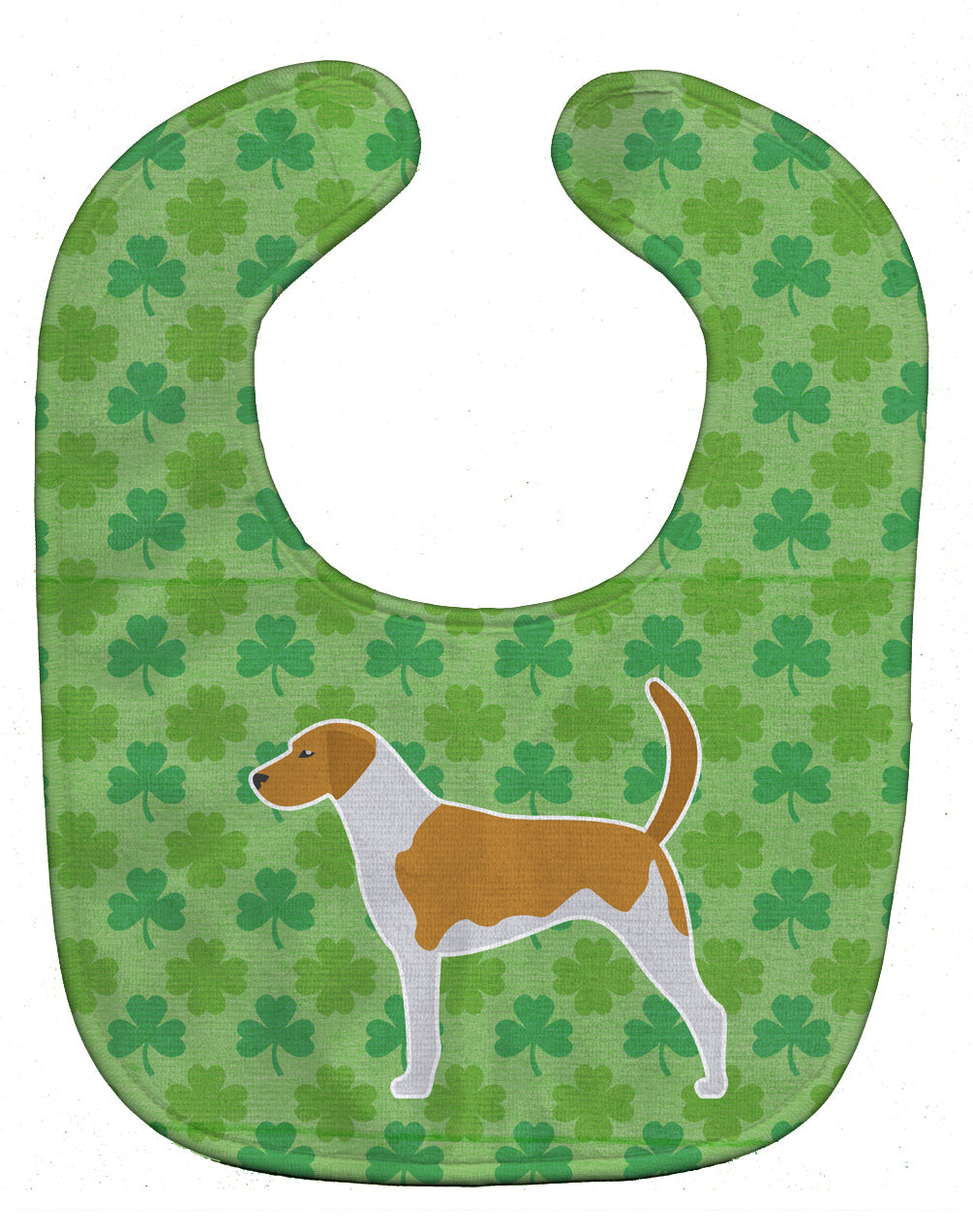 American Foxhound Shamrocks  Baby Bib Easy-Clean Baby Bib Baby Feeding Accessory Baby Mealtime Essential, 10 x 13, Multicolor