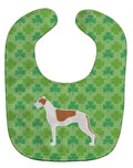 Greyhound Shamrocks  Baby Bib Easy-Clean Baby Bib Baby Feeding Accessory Baby Mealtime Essential, 10 x 13, Multicolor