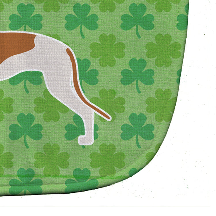 Greyhound Shamrocks  Baby Bib Easy-Clean Baby Bib Baby Feeding Accessory Baby Mealtime Essential, 10 x 13, Multicolor