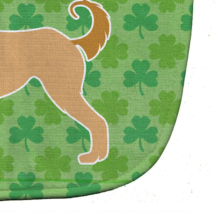 Afghan Hound Shamrocks  Baby Bib Easy-Clean Baby Bib Baby Feeding Accessory Baby Mealtime Essential, 10 x 13, Multicolor