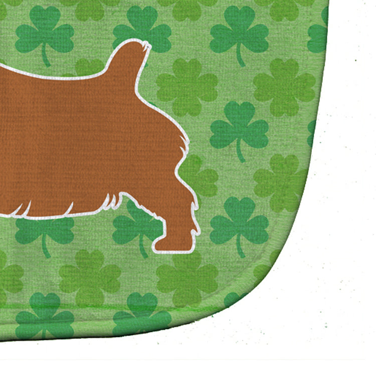 Norfolk Terrier Shamrocks  Baby Bib Easy-Clean Baby Bib Baby Feeding Accessory Baby Mealtime Essential, 10 x 13, Multicolor
