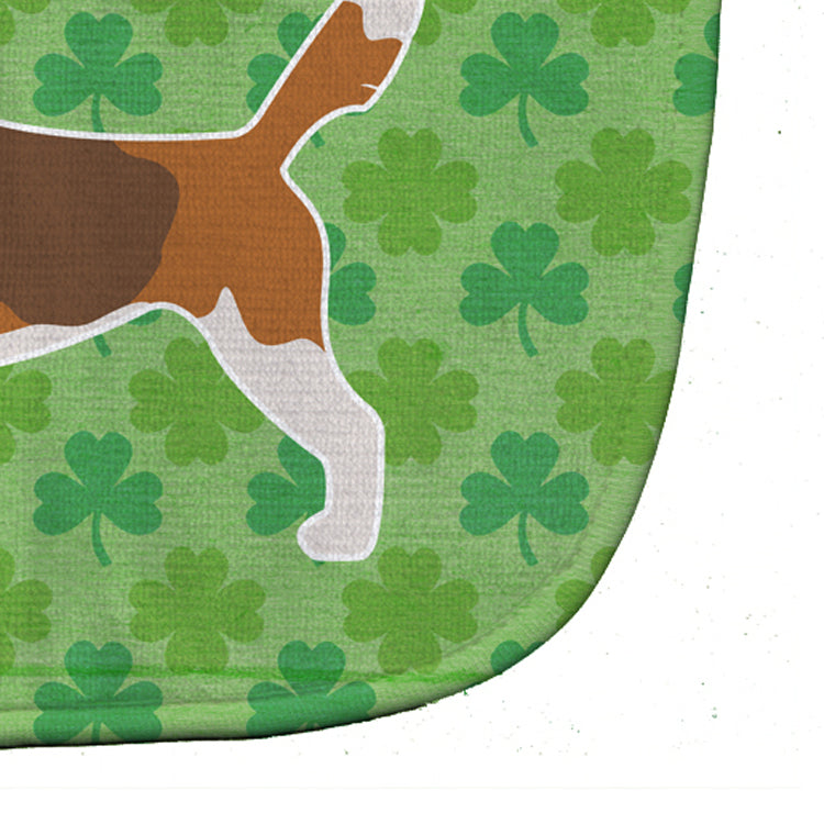 Beagle Shamrocks  Baby Bib Easy-Clean Baby Bib Baby Feeding Accessory Baby Mealtime Essential, 10 x 13, Multicolor