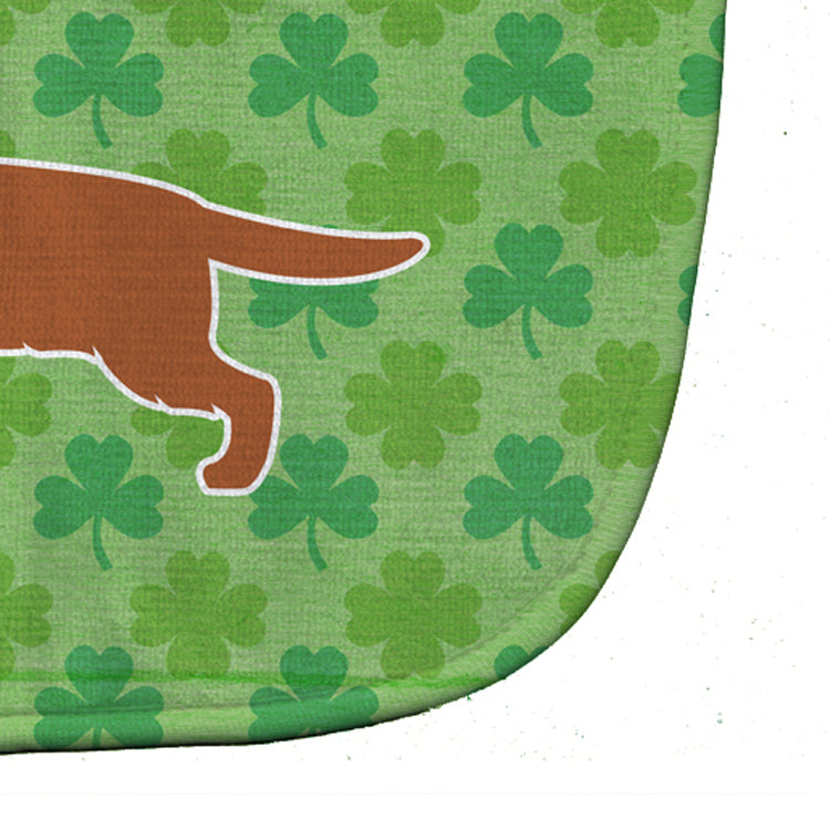 English Cocker Spaniel Shamrocks  Baby Bib Easy-Clean Baby Bib Baby Feeding Accessory Baby Mealtime Essential, 10 x 13, Multicolor