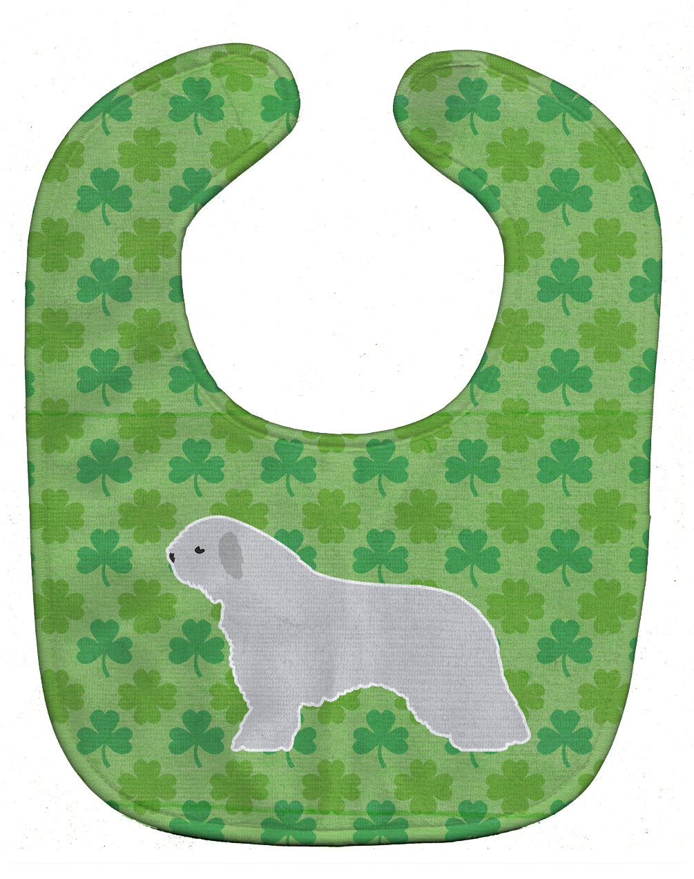 Spanish Water Dog Shamrocks  Baby Bib Easy-Clean Baby Bib Baby Feeding Accessory Baby Mealtime Essential, 10 x 13, Multicolor