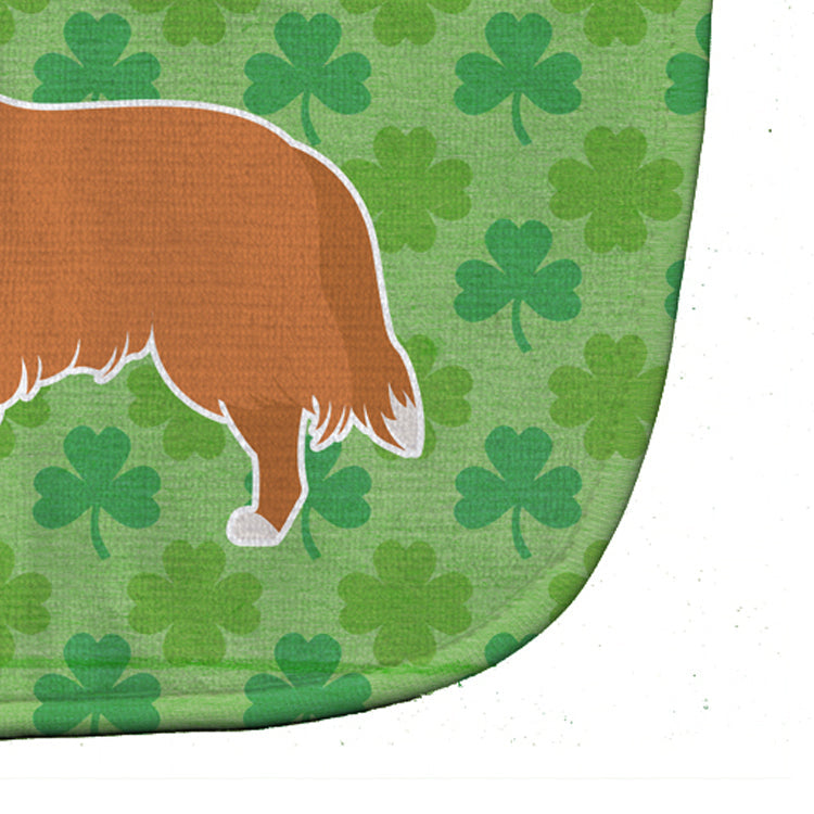 Collie Shamrocks  Baby Bib Easy-Clean Baby Bib Baby Feeding Accessory Baby Mealtime Essential, 10 x 13, Multicolor