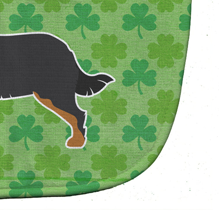 Bernese Mountain Dog Shamrocks  Baby Bib Easy-Clean Baby Bib Baby Feeding Accessory Baby Mealtime Essential, 10 x 13, Multicolor