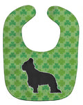 Briard Shamrocks  Baby Bib Easy-Clean Baby Bib Baby Feeding Accessory Baby Mealtime Essential, 10 x 13, Multicolor