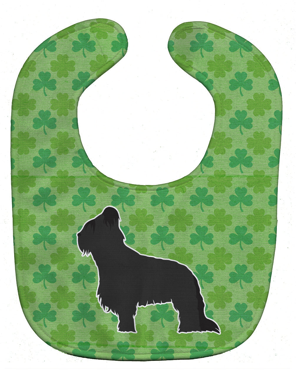 Briard Shamrocks  Baby Bib Easy-Clean Baby Bib Baby Feeding Accessory Baby Mealtime Essential, 10 x 13, Multicolor