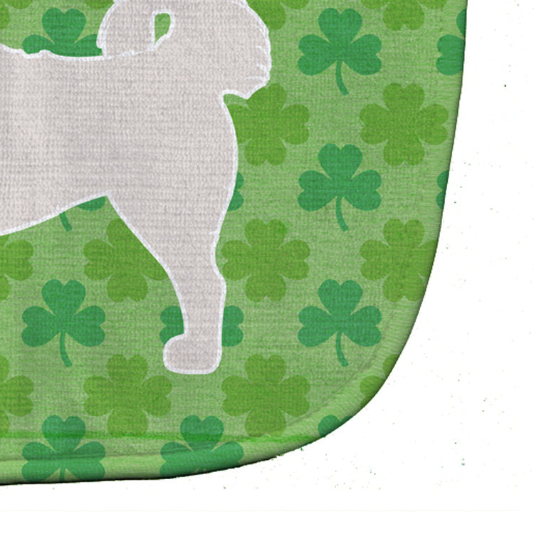 Polish Tatra Sheepdog Shamrocks  Baby Bib Easy-Clean Baby Bib Baby Feeding Accessory Baby Mealtime Essential, 10 x 13, Multicolor