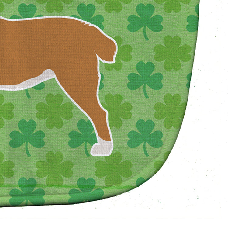 Central Asian Shepherd Dog Shamrocks  Baby Bib Easy-Clean Baby Bib Baby Feeding Accessory Baby Mealtime Essential, 10 x 13, Multicolor