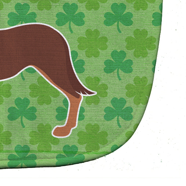 Australian Kelpie Dog Shamrocks  Baby Bib Easy-Clean Baby Bib Baby Feeding Accessory Baby Mealtime Essential, 10 x 13, Multicolor